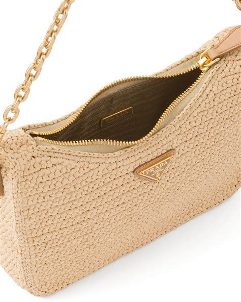 prada re edition raffia.